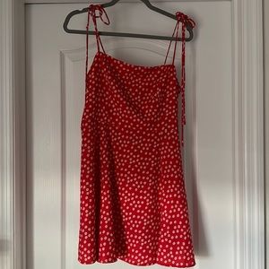 Red/Orange flower dress
